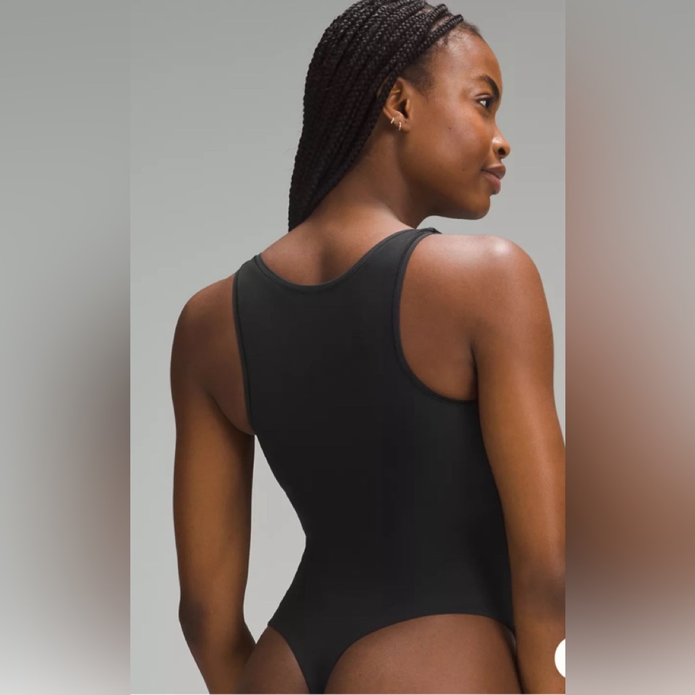 Wundermost Ultra-Soft Nulu Square-Neck Sleeveless Bodysuit Medium NWT - Picture 2 of 9